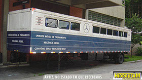 Veículo entregue para reforma e colocação de Plataforma Hidráulica Hidraucam