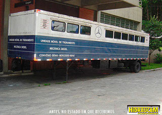 Plataforma Elevatória Hidráulica fabricada pela HIDRAUCAM